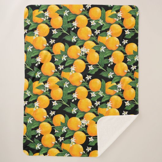 Sinaasappels Sherpa Deken (Voorkant)