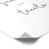 Sinaasappels snoepjes en behandelen baby shower poster (Hoek)