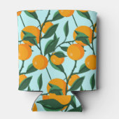 Sinaasappels takken, citrus  print. blikjeskoeler (Achterkant)