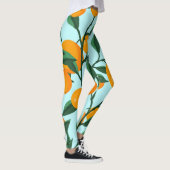Sinaasappels takken, citrus  print. leggings (Rechts)