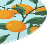 Sinaasappels takken, citrus  print. snijplank (Hoek)