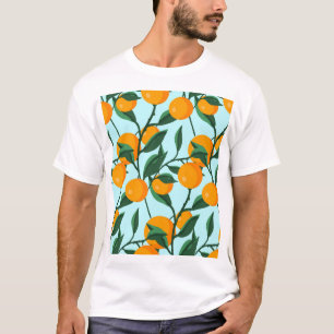 Sinaasappels takken, citrus  print. t-shirt