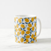 Sinaasappels, tangerines:  bloemmotief. koffiemok (Voorkant rechts)