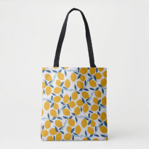 Sinaasappels, tangerines: bloemmotief. tote bag