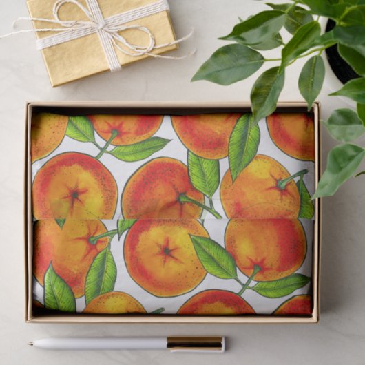 Sinaasappels Tissuepapier (Geschenk)