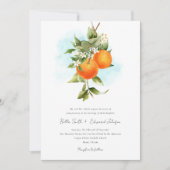 Sinaasappels Tuin Boho bruiloft Kaart (Voorkant)