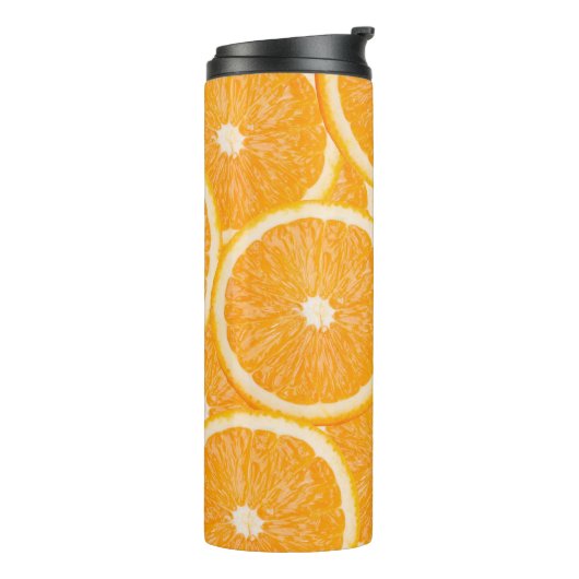 Sinaasappels tumbler thermosbeker (Gedraaid links)