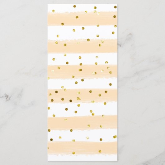 Sinaasappels Twin Baby shower Menu (Achterkant)