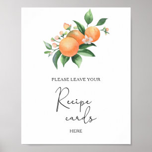 Sinaasappels - Uw receptkaart hier Poster