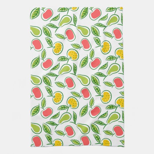 Sinaasappels van appelen en peren theedoek (Verticaal)