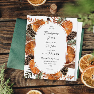 Sinaasappels van budget Rustic Holiday Thanksgivin