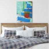 Sinaasappels van de Griekse Waterverf-schilderings Canvas Afdruk (Insitu (Slaapkamer))