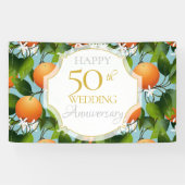 Sinaasappels van de partij Jubileum van citrusvruc Spandoek (Horizontaal)