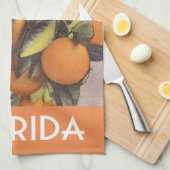 Sinaasappels van Florida  illustratie van de boom Theedoek (Quarter Fold)