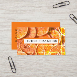 Sinaasappels van Oranje gedroogde korven  Visitekaartje