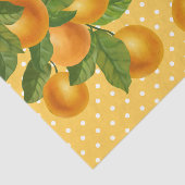 Sinaasappels van verse citrusvruchten, ritueel wat tissuepapier (Detail)