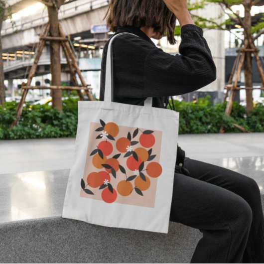 Sinaasappels van vruchten tote bag