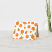 Sinaasappels van waterverf Citrusvruchten Bedankkaart (Voorkant)