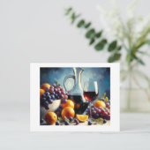 Sinaasappels van wijndruiven, briefkaart (Staand voorkant)