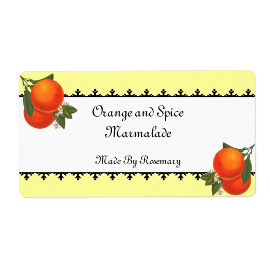  Sinaasappels Vercanning of Zeeplabel Etiket (Voorkant)