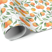 Sinaasappels Verpakkingspapier Cadeaupapier (Rol Hoek)