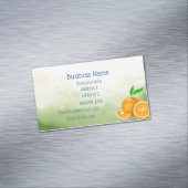Sinaasappels, vers vruchtensap of Drink Magnetisch Visitekaartje (Voorbeeld)