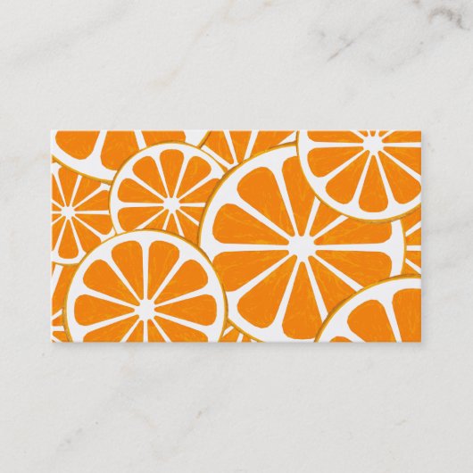 sinaasappels visitekaartje (Voorkant)