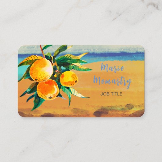 sinaasappels visitekaartje (Voorkant)