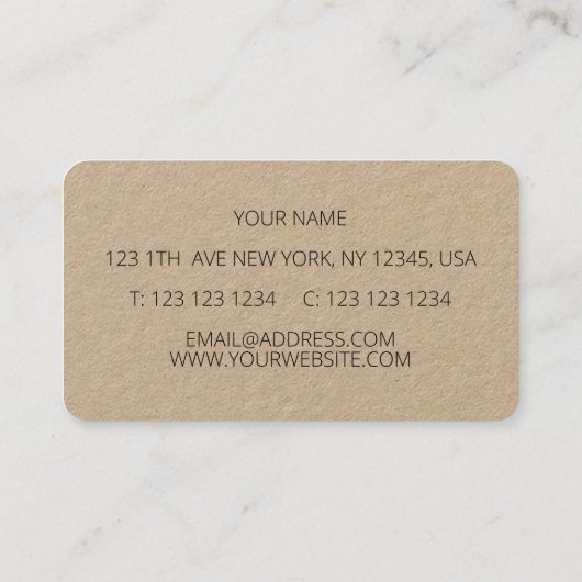 sinaasappels visitekaartje (Achterkant)