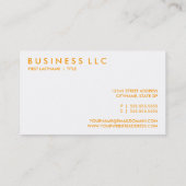 sinaasappels. visitekaartje (Achterkant)