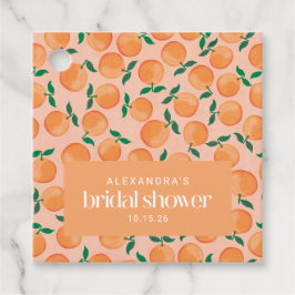 Sinaasappels voor de zomerroze Vrijgezellenfeest Bedankjes Labels