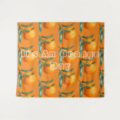 Sinaasappels voor een Oranje dag Wandkleed (Voorkant (horizontaal))