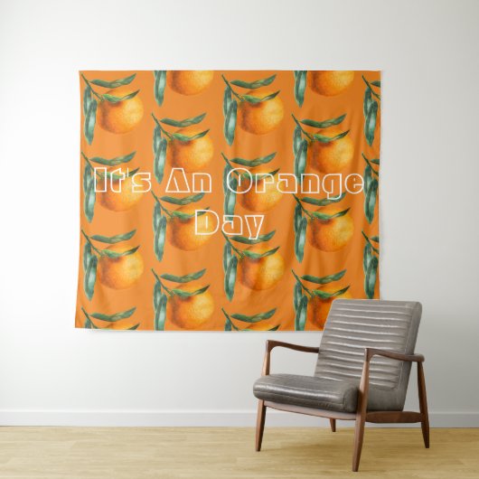 Sinaasappels voor een Oranje dag Wandkleed (In Situ (horizontaal))