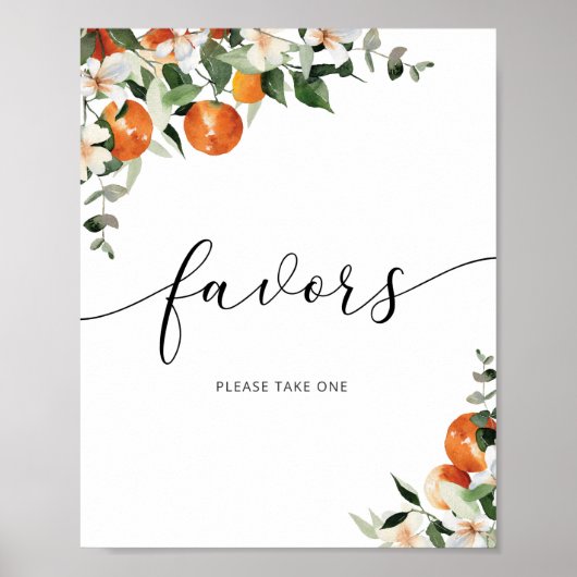 Sinaasappels voor kleine waterverf poster (Voorkant)