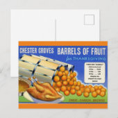 Sinaasappels voor Thanksgiving Briefkaart (Voorkant / Achterkant)
