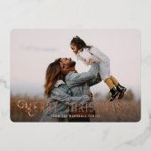  Sinaasappels voor Typografie Folie Feestdagenkaart (Voorkant)