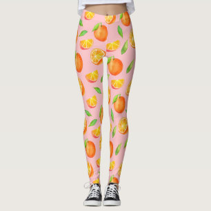 Sinaasappels voor Waterverf van de vruchtbaarheid Leggings