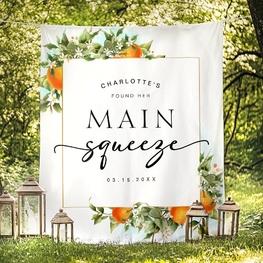 Sinaasappels Vrijgezellenfeest achtergrond Wandkleed