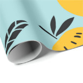 Sinaasappels vruchten naadloos patroon cadeaupapier (Rol Hoek)