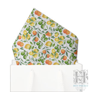 Sinaasappels Vruchtjes Tissue Papier