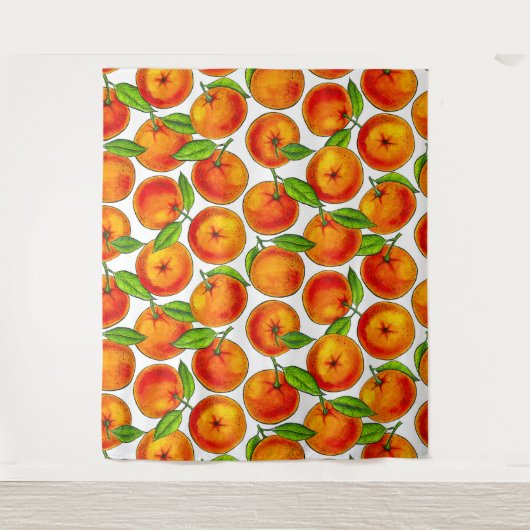 Sinaasappels Wandkleed (Voorkant)