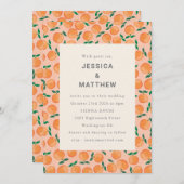 Sinaasappels Waterverf Boho Wedding Kaart (Voorkant / Achterkant)