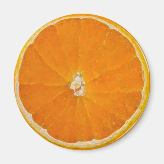 Sinaasappels Waterverf - Magneet (Voorkant)
