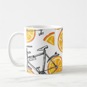 Sinaasappels: Waterverf zomerpatroon Koffiemok