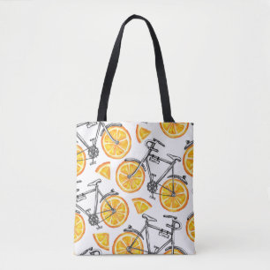 Sinaasappels: Waterverf zomerpatroon Tote Bag