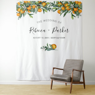 Sinaasappels Weddenschap Achtergrond Foto cabine Wandkleed