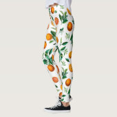 Sinaasappels White Fruit gepatterd | LEGGINGS (Links)
