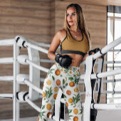 Sinaasappels White Fruit gepatterd | LEGGINGS