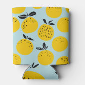 Sinaasappels Zomer: Vruchtbare  Patroon Blikjeskoeler (Achterkant)