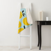 Sinaasappels Zomer: Vruchtbare  Patroon Sherpa Deken (In situ)